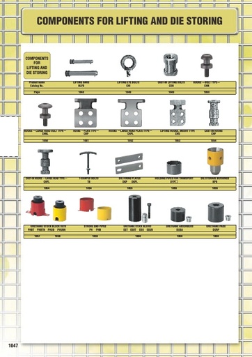 Misumi Catalog Pg1047-1060 - Components for Lifting and Die Storage
