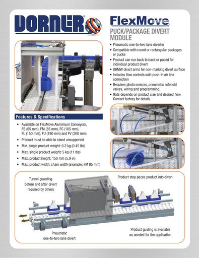 FlexMove® Puck Package Divert Module
