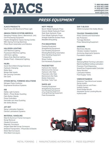 Press Equipment Line Card