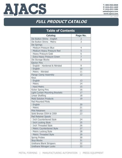 Ajacs Full Product Catalog