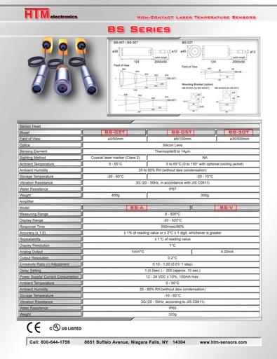 Non-Contact Laser Temperature Sensors