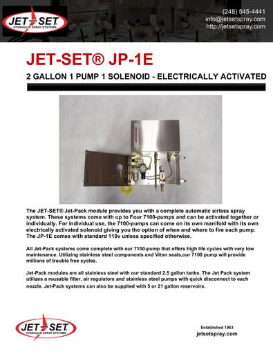 JP-1E Jet-Pack Lubrication System