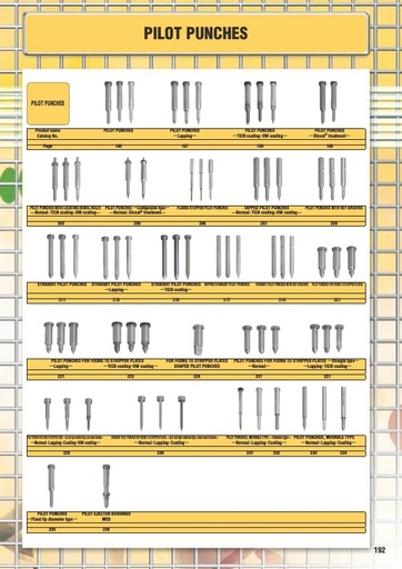 Misumi Catalog Pg 192-236 - Pilot Punches