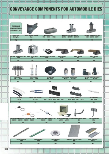 Misumi Catalog Pg 919-942 - Conveyance Components for Automobile Dies