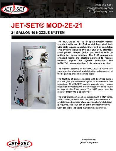 MOD-2E-21 Lubrication System