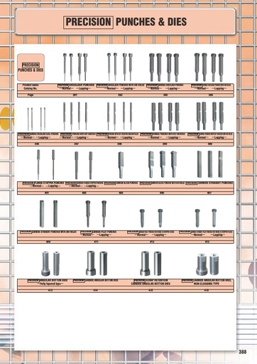 Misumi Catalog Pg 388-416 - Precision Punches & Dies