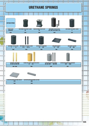 Misumi Catalog Pg1026-1046 - Urethane Springs