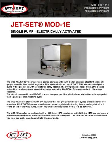 MOD-1E Lubrication System