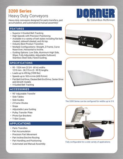 3200 Series Heavy Duty Conveyors