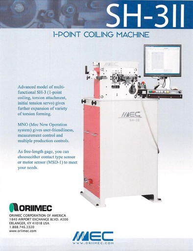 SH-3II 1-Point Coiling Machine