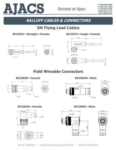 Balluff & HTM Cable and Connectors