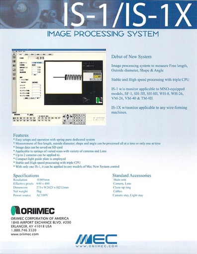 IS-1/IS-1X Image Processing System