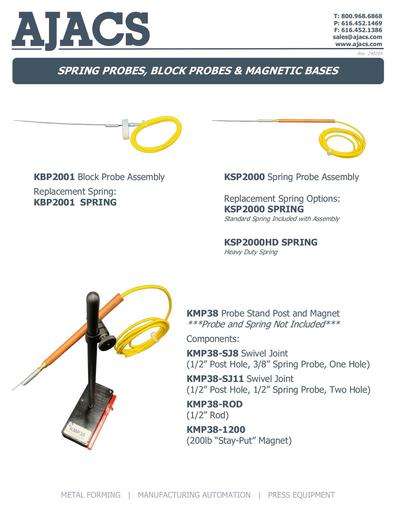 Spring Probes, Block Probes & Magnetic Bases