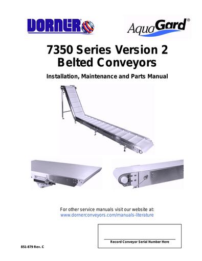 7350 AquaGard® V2 Installation, Maintenance & Parts Manual